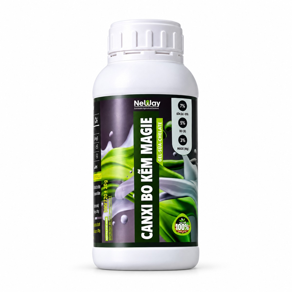 Gel Sữa Chelate Canxi Bo Kẽm Magie trên nền trắng